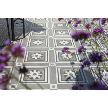GeoCeramica 60x60x4 Concreet Flower Dec