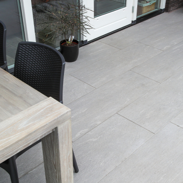 Solido Ceramica 120x40x3 Pietra Di Vals Greige