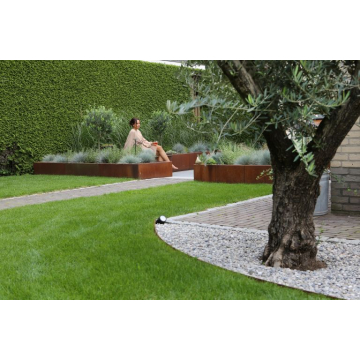 Kantopsluiting Single flex 300x16,5 cm - Corten