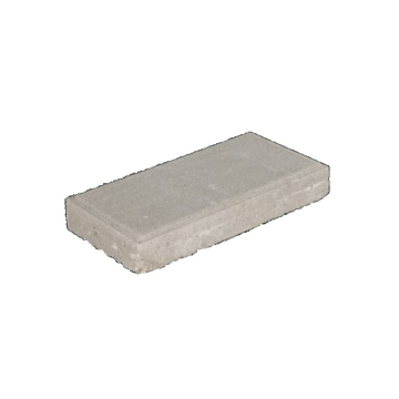 Halve betontegel 30x15x4,5 cm grijs