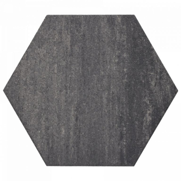 Soft Comfort Zeskant 60/52,5x30x4 Grijs/Zwart