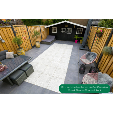 GeoCeramica 80x80x4 Concreet Black