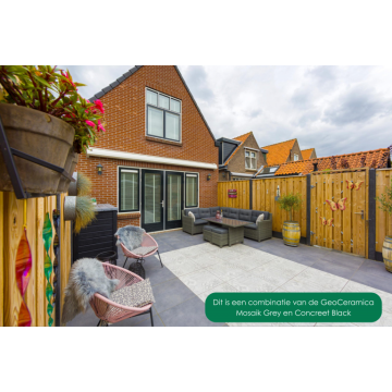 GeoCeramica 60x60x4 Mosaik Grey