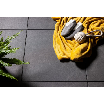 Trippel T 80x80x4 Zwart/Grijs Genuanceerd