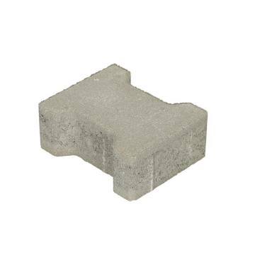 3002082 H-Profielsteen 8 cm grijs komo met deklaag (vierkant)