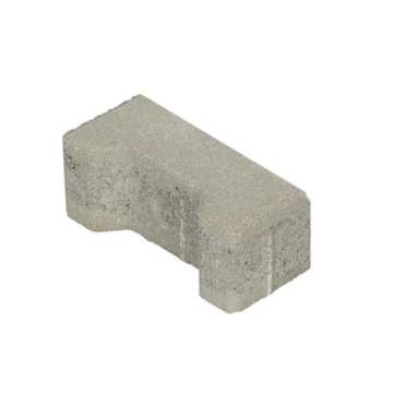 3002160 Passtuk h-profielsteen 8 cm grijs komo met deklaag (vierkant)