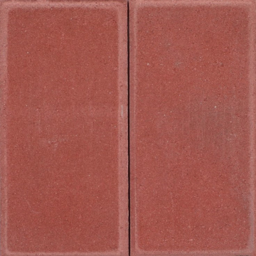 Halve betontegel 30 15 4,5 cm Rood