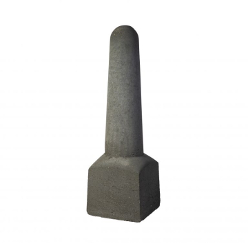 Amsterdammer 105cm hoog rond antraciet