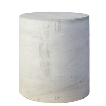 Poef rond 45cm Grijs