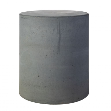 Poef rond 45cm zwart