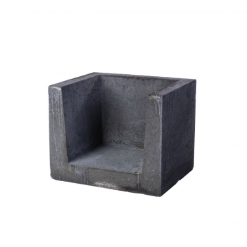 U-hoekelement 40x40x50 antraciet