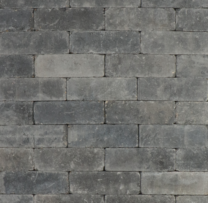 211454 Metro Trommelsteen 21x7x7 cm Grijs-zwart m - 50006836